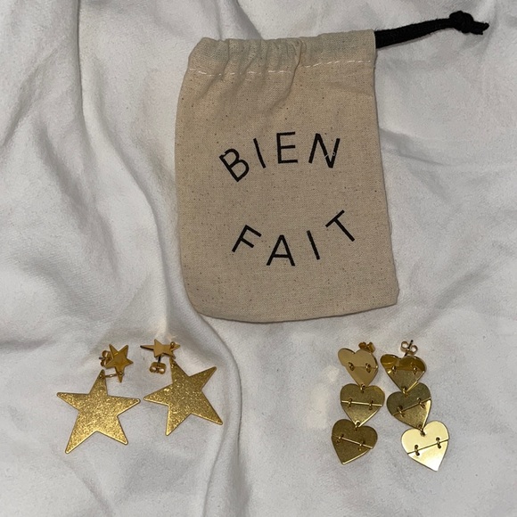 Madewell Stars Hearts Earrings Set
